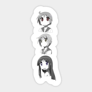 Yuzuko, Yui, and Yukari (ver. 2) Sticker